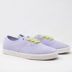 NEW Vans Authentic Low Pro Fat Laces Suede Lilac Purple Sneakers Shoes 9